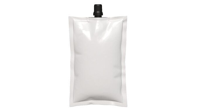 Spout pouch packaging 09 3D model
