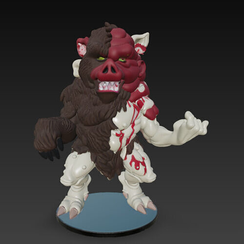 Manbearpig - South Park - HombreOsoCerdo 3D print model