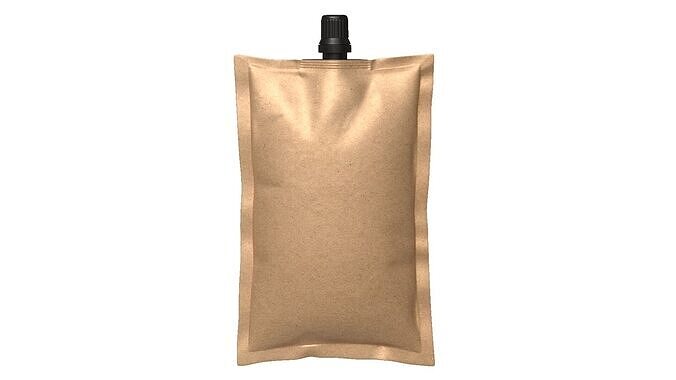 Spout pouch packaging 10 3D model