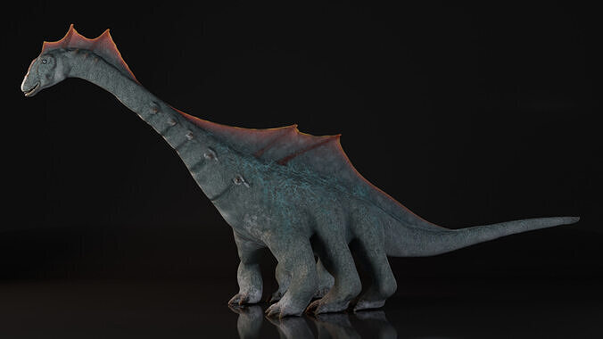 Dinosaur Diplodocus  Argentinosaurus  6 legged 3D model