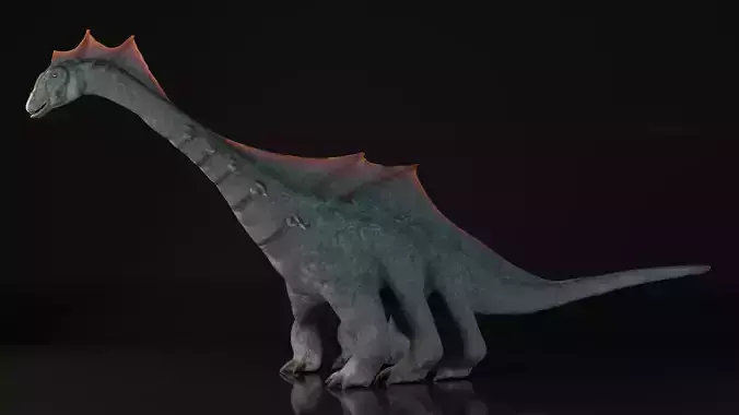Dinosaur Diplodocus  Argentinosaurus  6 legged 3D model