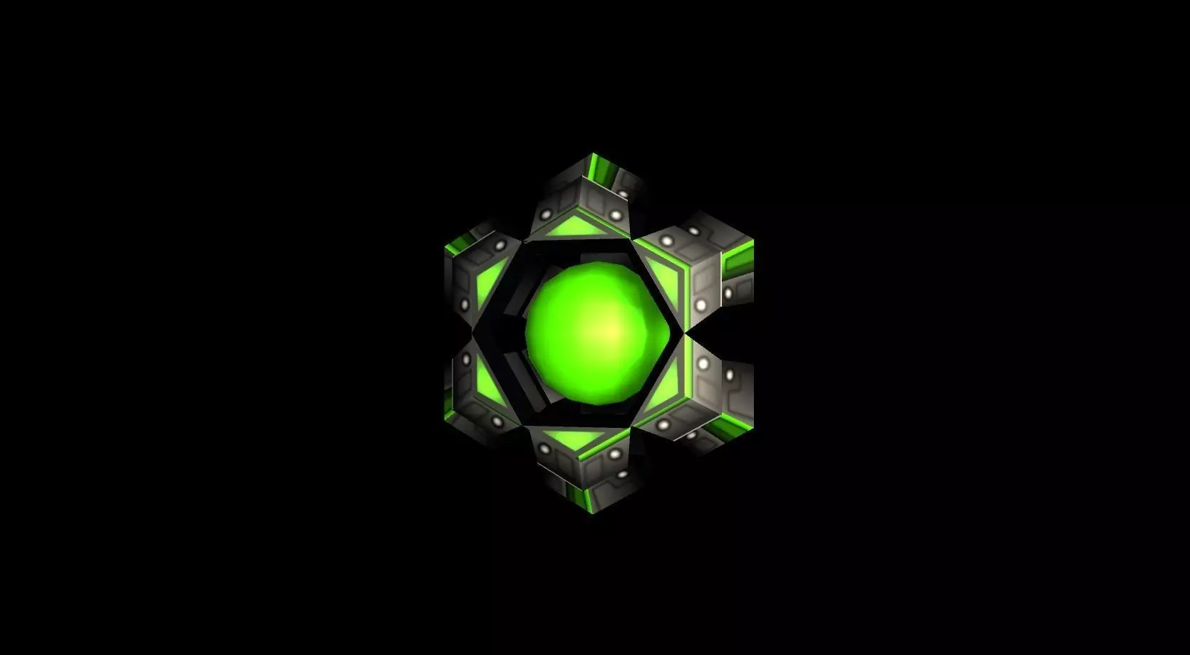 Energy Ball Low-poly 3D model