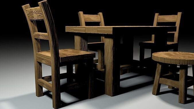 furniture set 3D print model