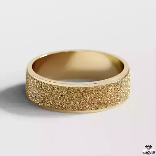 Matte Textured Gold Band 3D print model