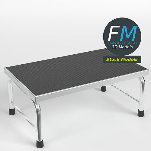 One-step medical examination stool 3D model
