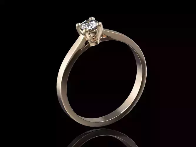 Engagement ring 0102 3D print model