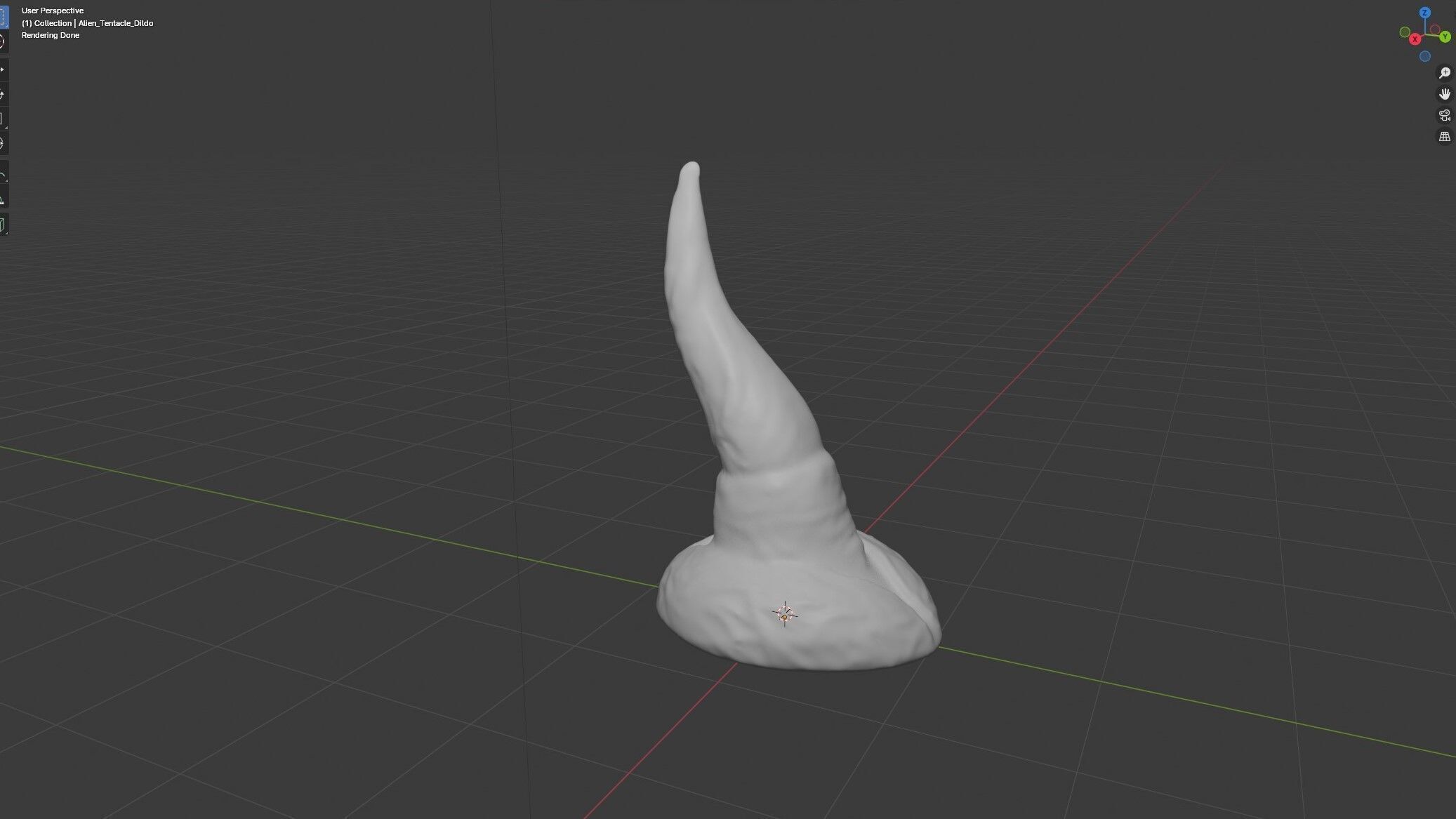 Alien Tentacle Toy Rigged Lowpoly and Highpoly Low-poly 3D model_2