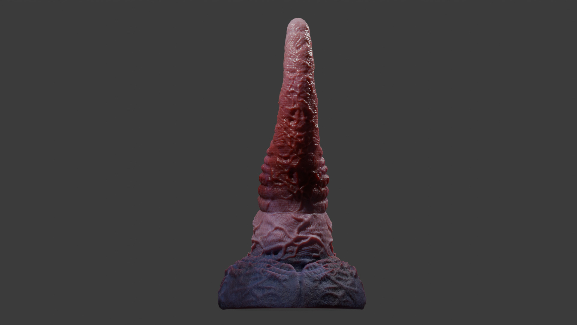 Alien Tentacle Toy Rigged Lowpoly and Highpoly Low-poly 3D model_12