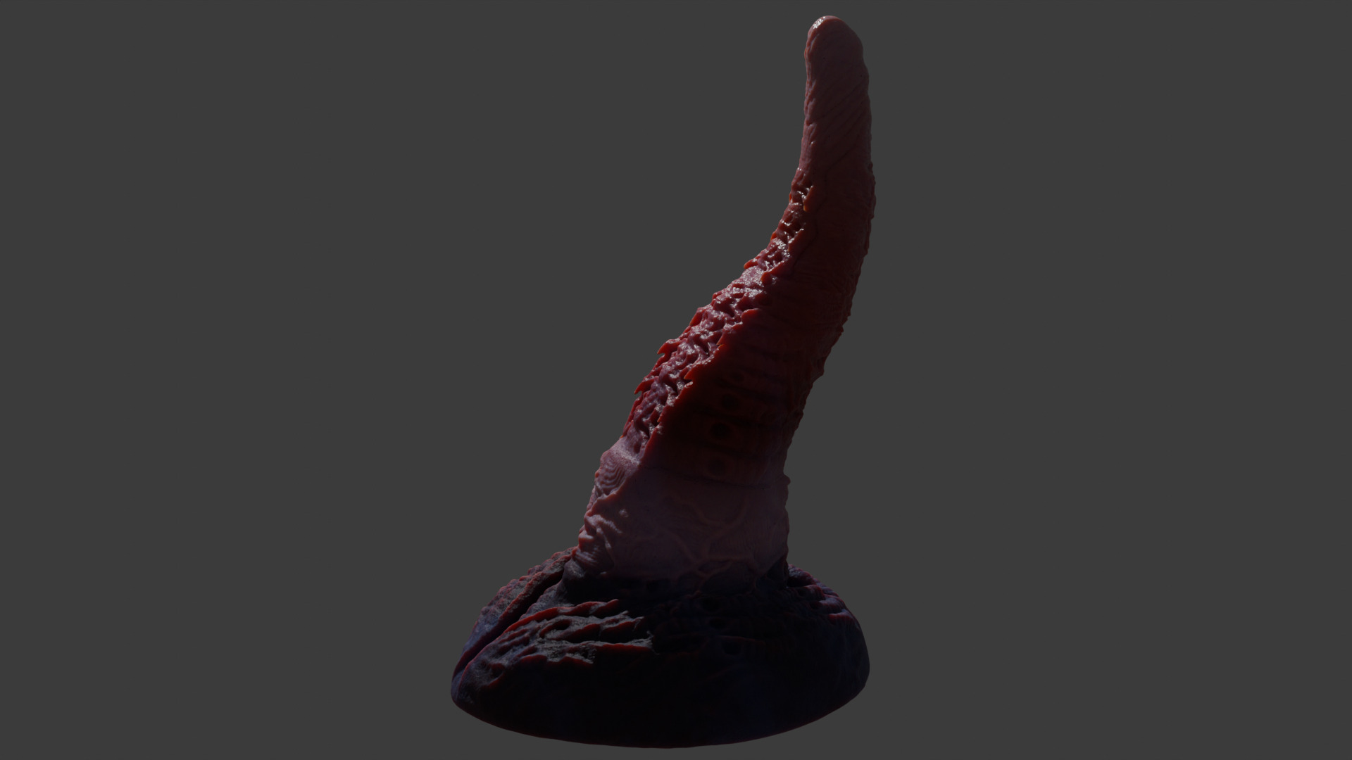 Alien Tentacle Toy Rigged Lowpoly and Highpoly Low-poly 3D model_11
