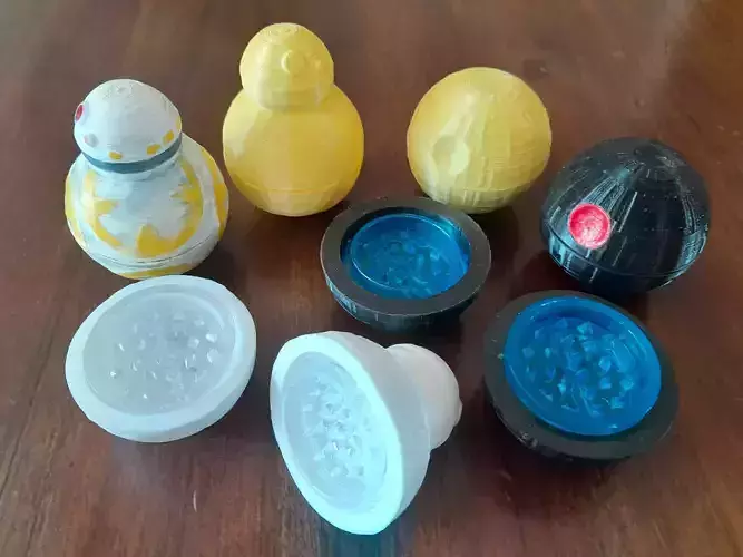 Star Wars BBB and Death Star Grinder Cases  3D print model