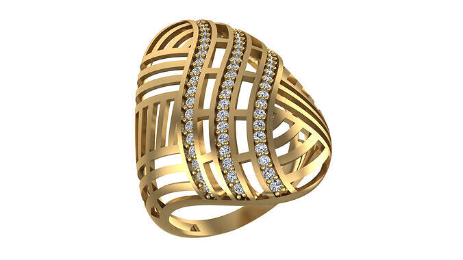 Patterned Ring 3D print model
