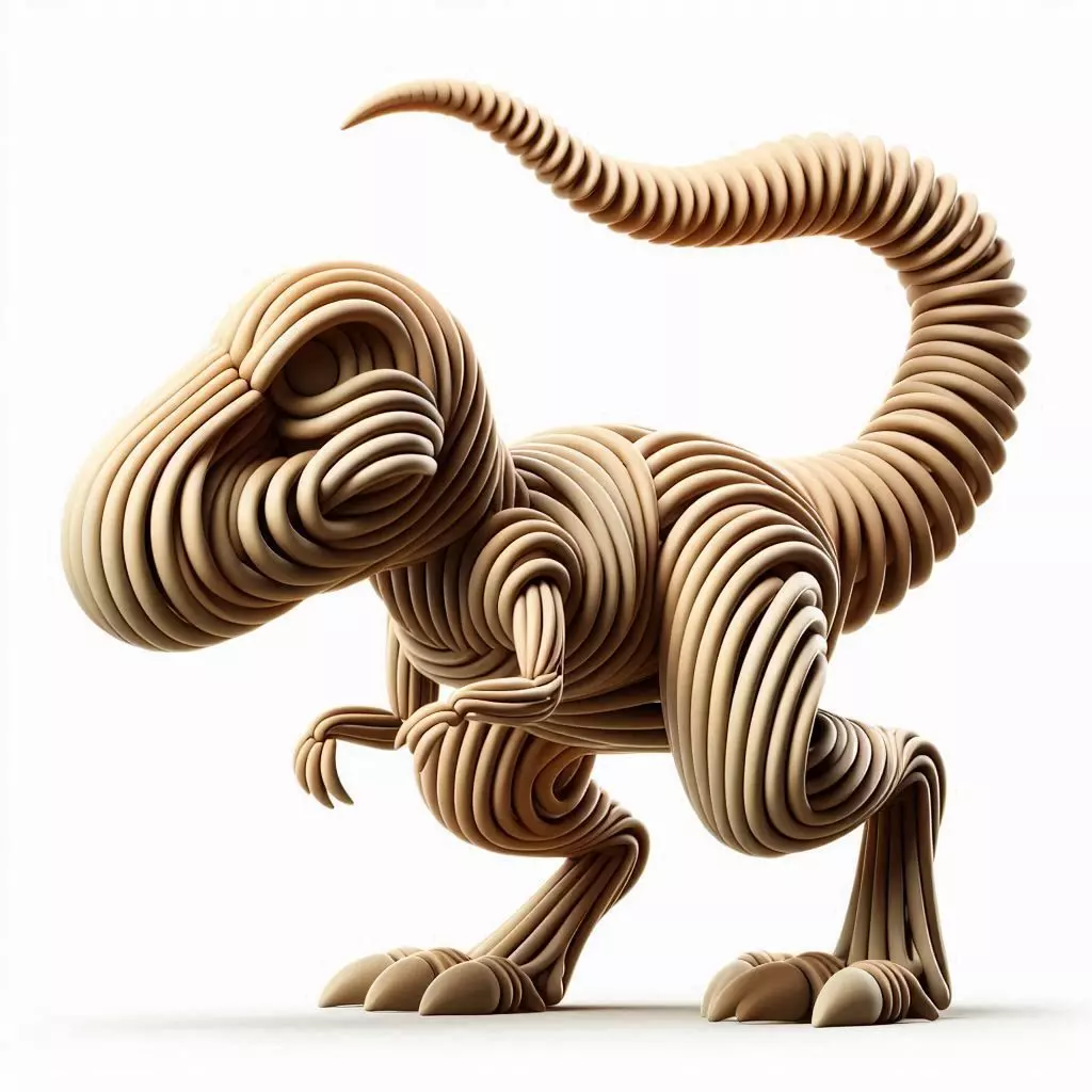 Dino Spaghetti 3D print model