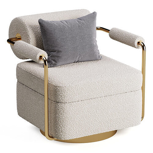 ARMCHAIR ANDERSON 3D model 7
