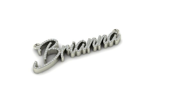 CUSTOM NAME BRIANNA  3D print model