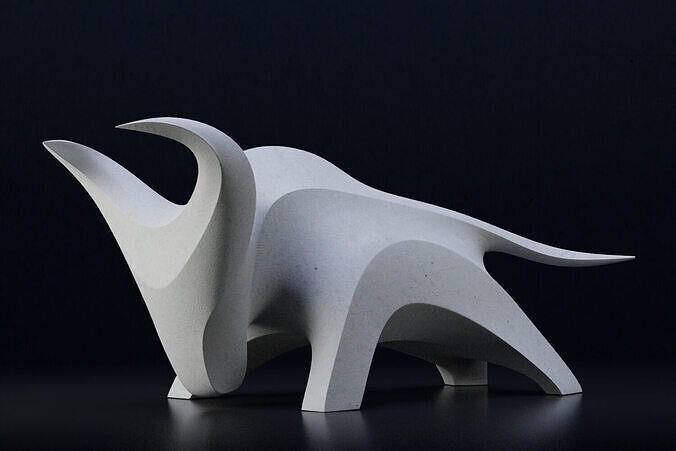 El Toro abstract sculpture 3D print model