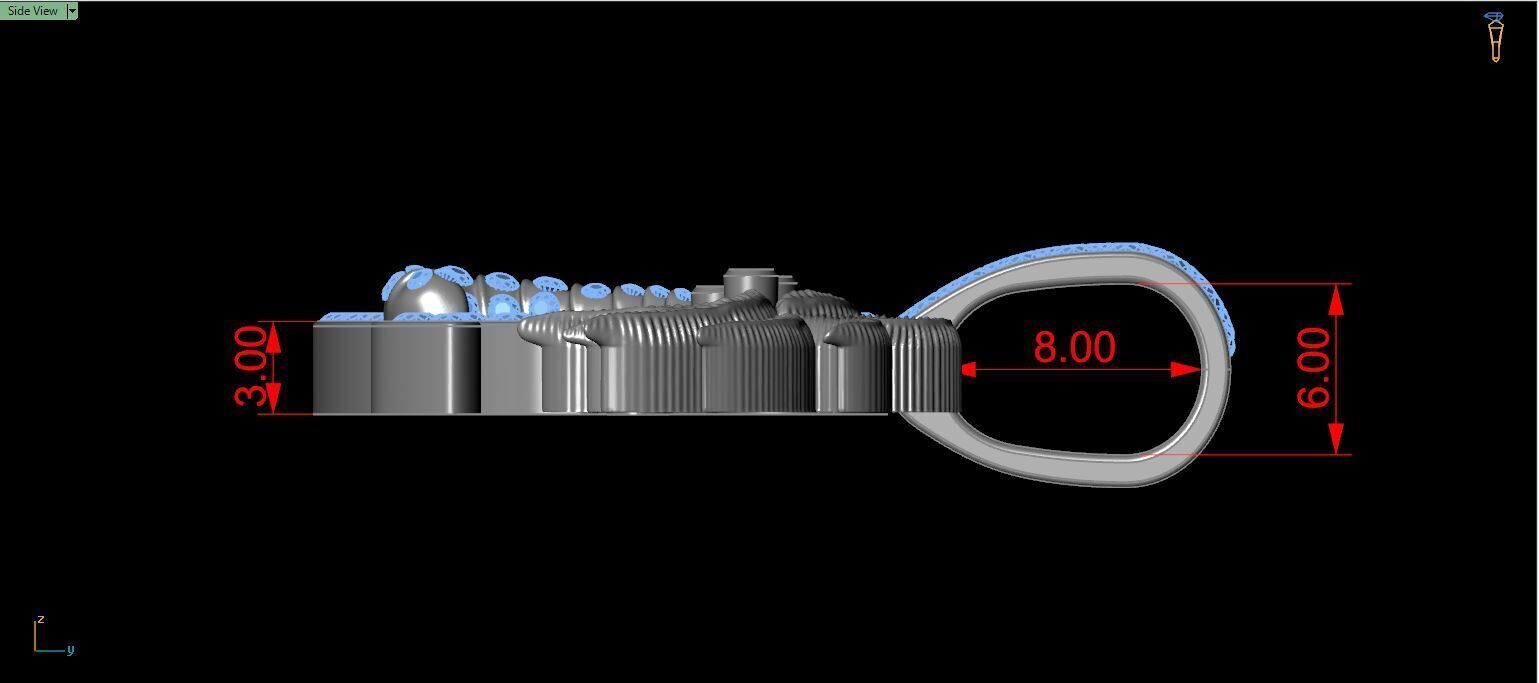 CALI PALM TREE PENDANT - 3D CAD Design  3D print model_4