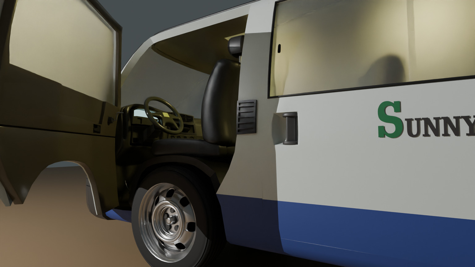 A BUS  Free low-poly 3D model_11