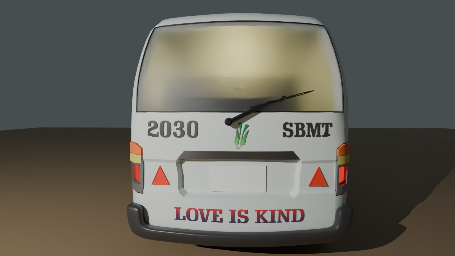 A BUS  Free low-poly 3D model_1