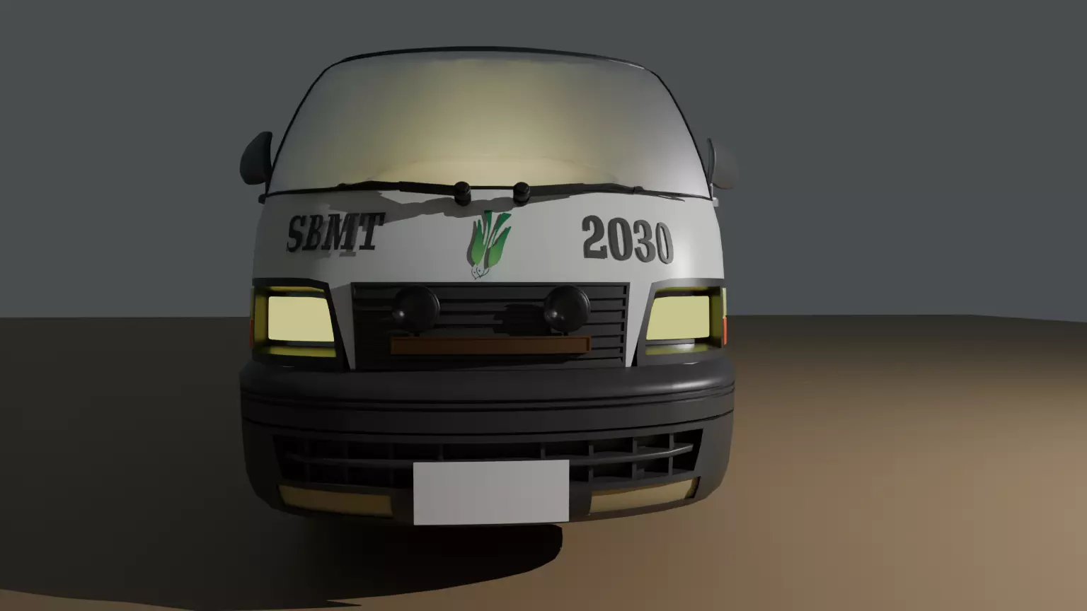 A BUS  Free low-poly 3D model_0