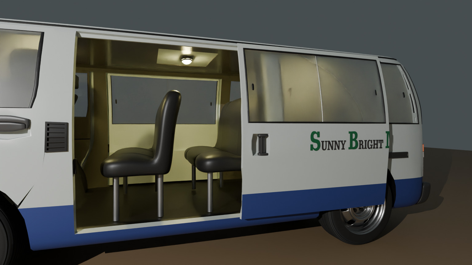 A BUS  Free low-poly 3D model_12