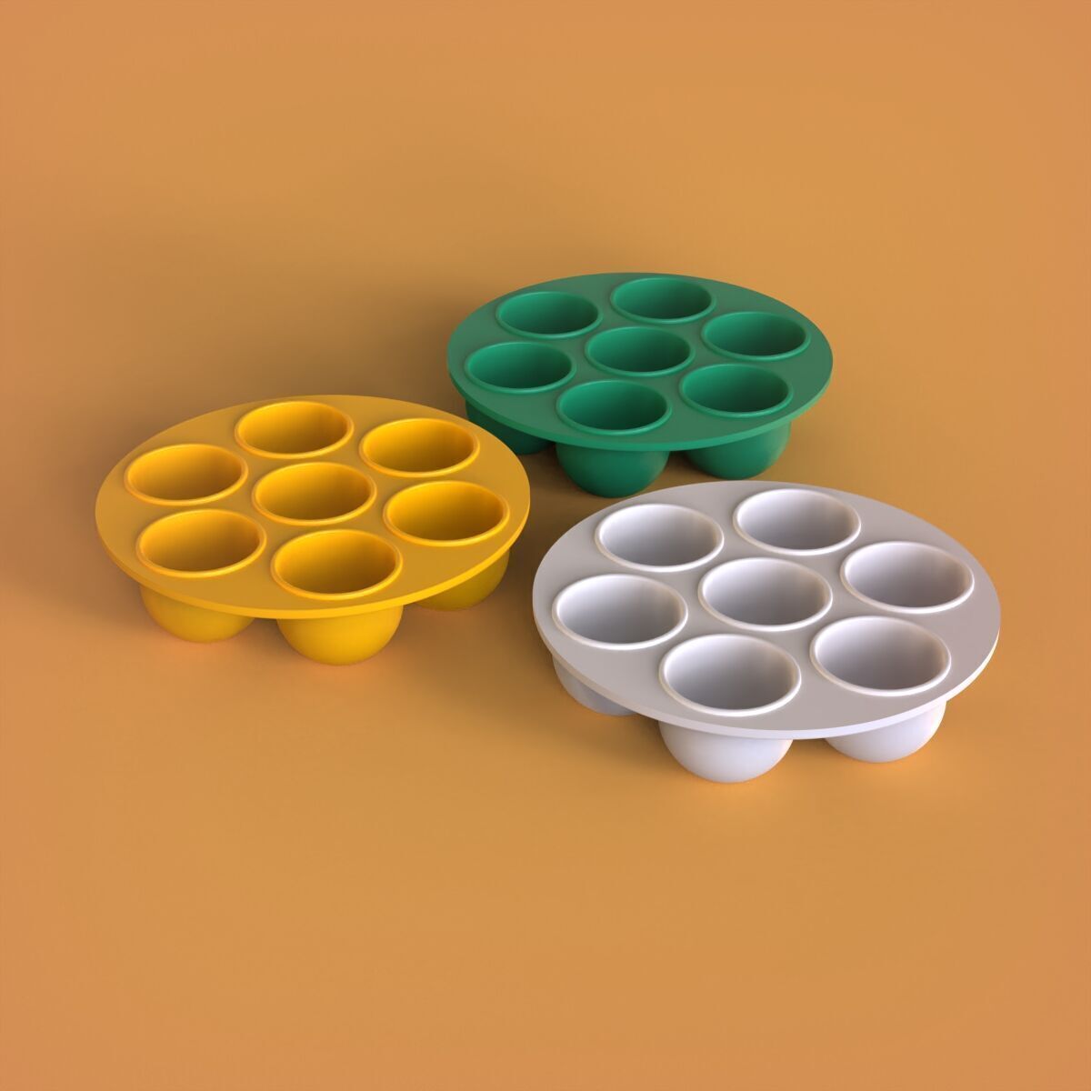Egg Tray 3D print model_2