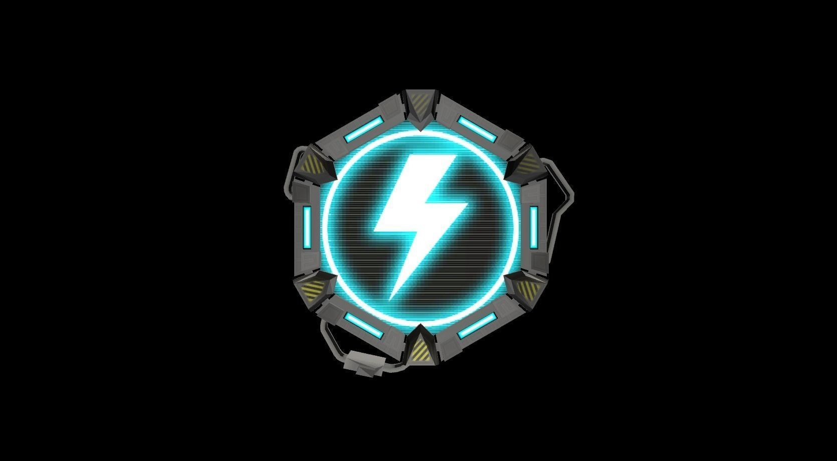 Plate Pack Hexa Low-poly 3D model_5