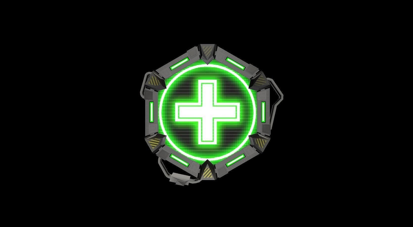 Plate Pack Hexa Low-poly 3D model_4