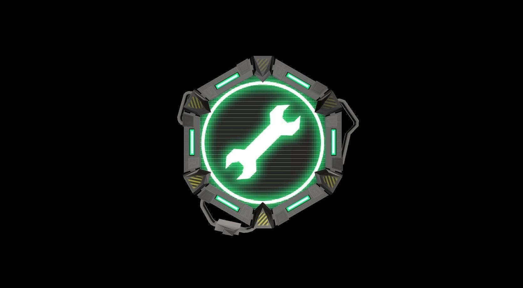 Plate Pack Hexa Low-poly 3D model_9