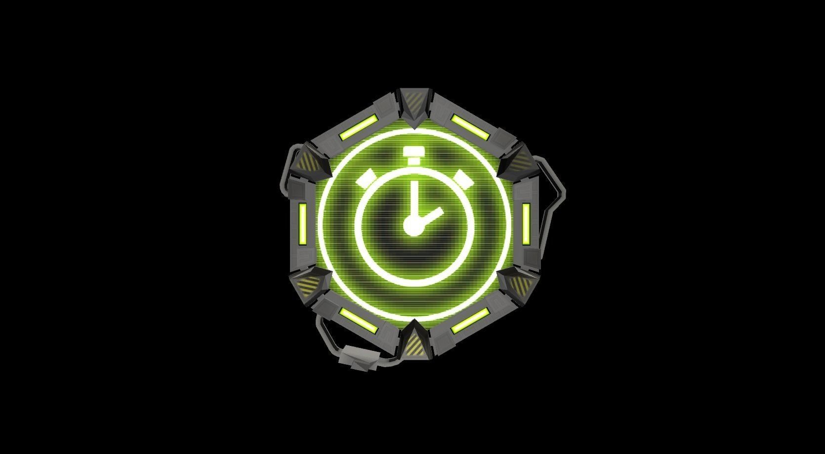 Plate Pack Hexa Low-poly 3D model_11