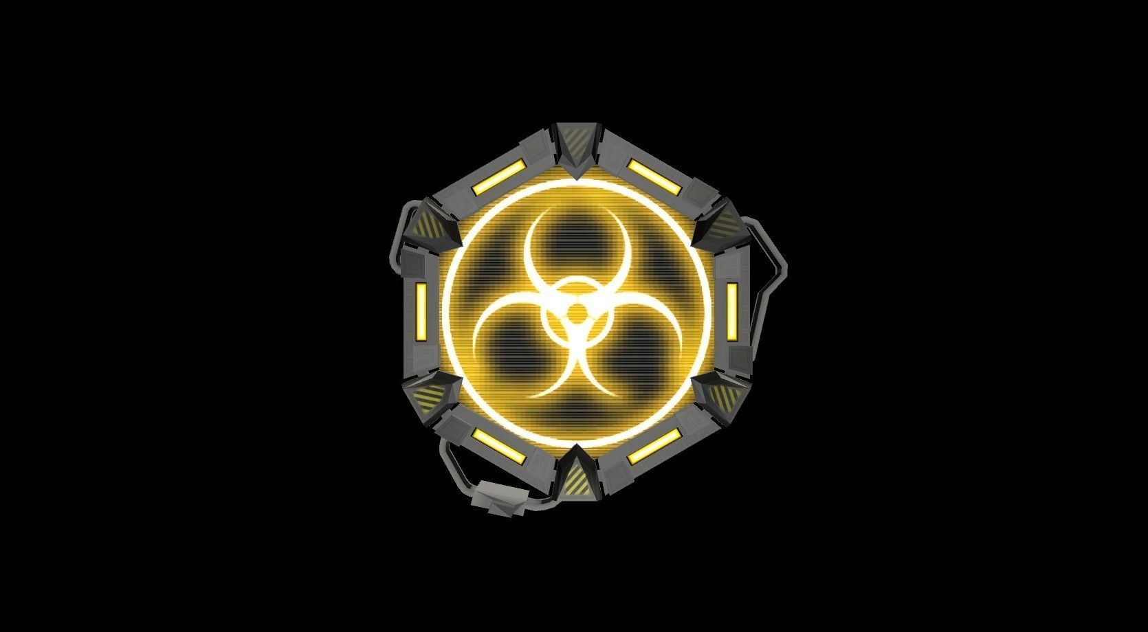 Plate Pack Hexa Low-poly 3D model_3