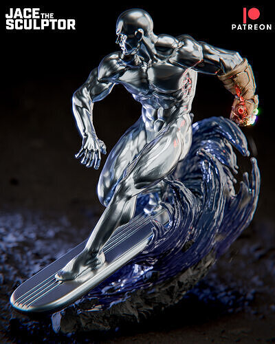Silver Surfer - 1-6 scale STL 3D print model
