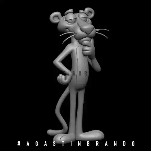 Pink panther 3d model STL