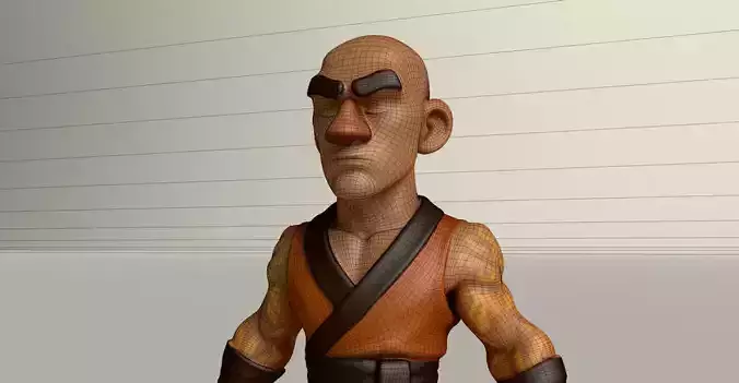 Stylized Game Ready Human Character Rigged named Vram Dablind