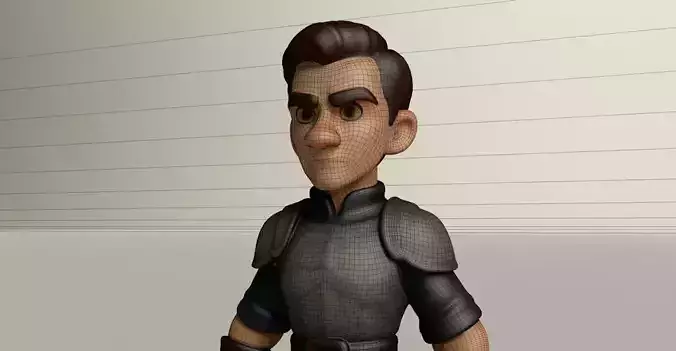 Stylized Game Ready Human Character Rigged named Wilenias
