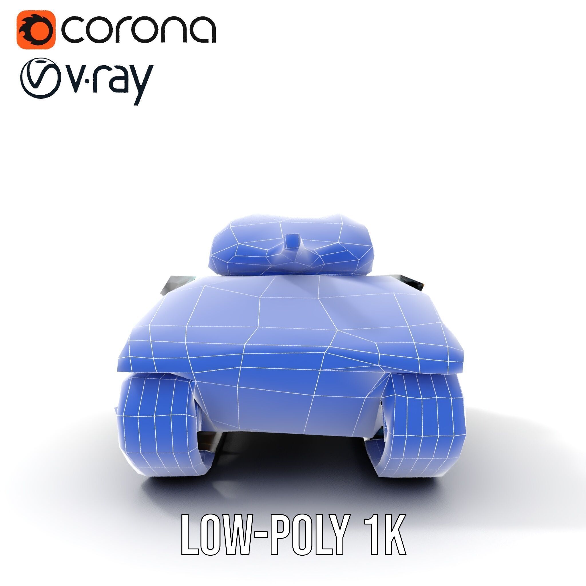 Colorful Camouflage Tank model pack for realistic simulation Low-poly 3D model_24