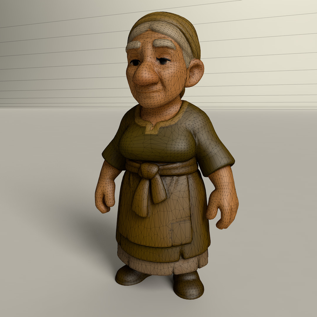 Stylized Game Ready Human Character Rigged named Zeal Low-poly 3D model_3