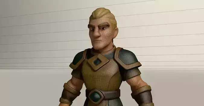 Stylized Game Ready Human Character Rigged named Zekion