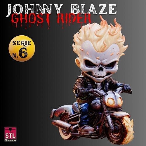 STL Ghost Rider Chibi Spirit of Vengeance 3D print model