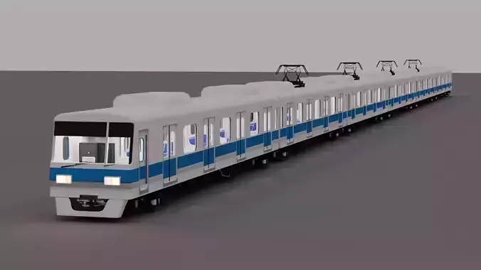 Modern Korean-style Subway Train