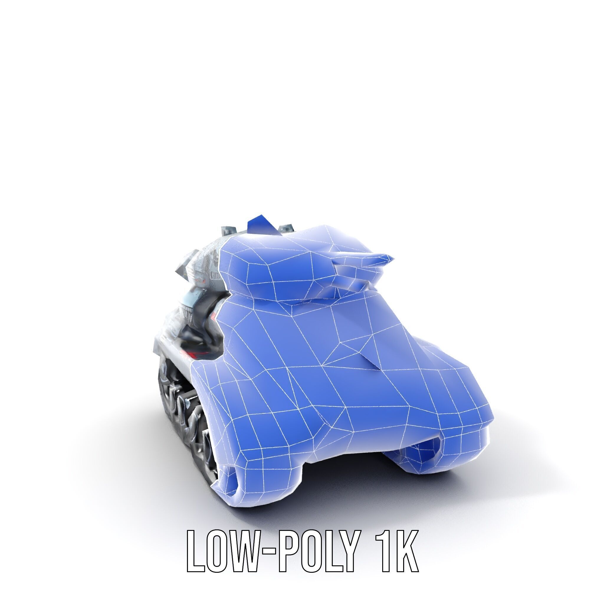 Futuristic Tank Model Pack with HighDetail Design Low-poly 3D model_17