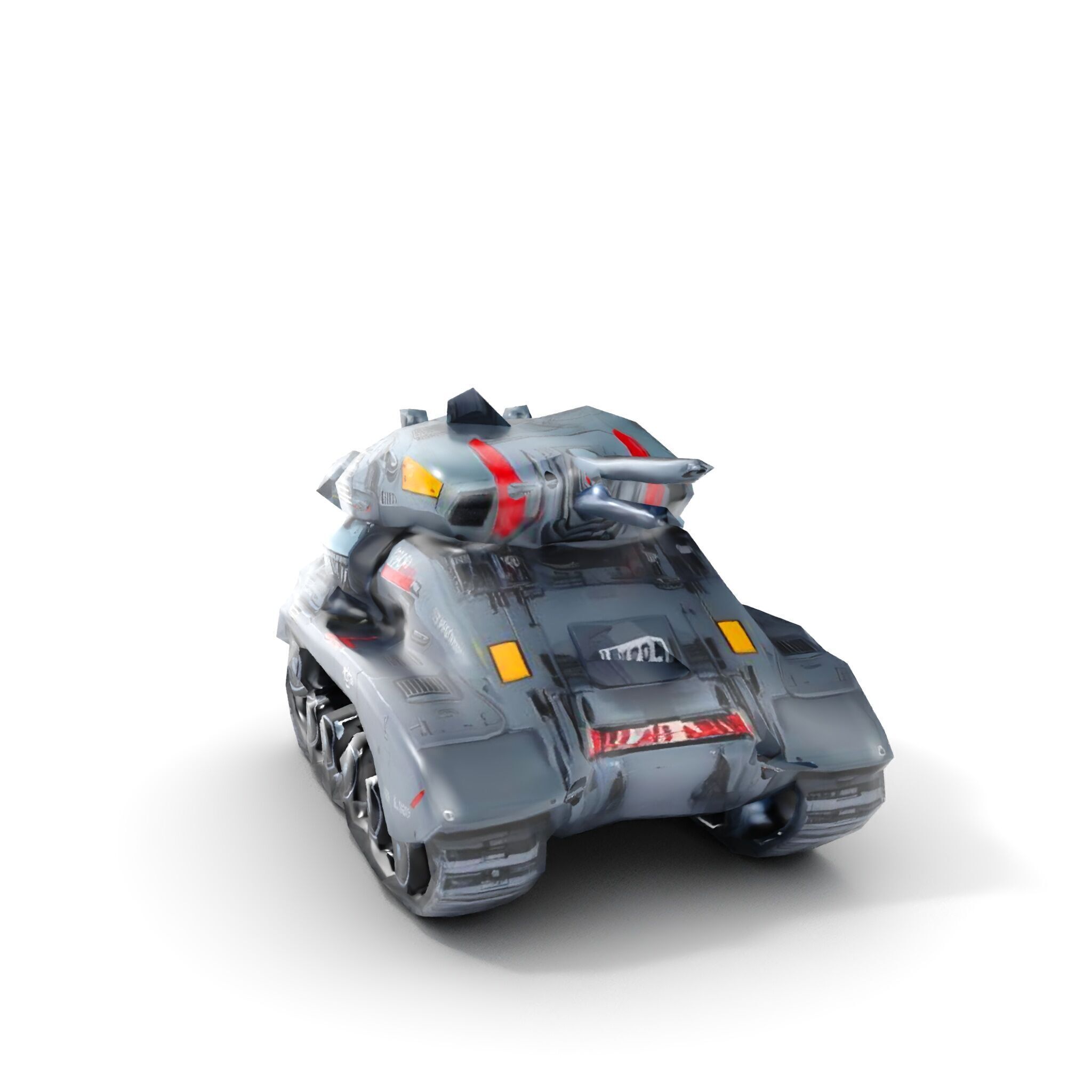 Futuristic Tank Model Pack with HighDetail Design Low-poly 3D model_11