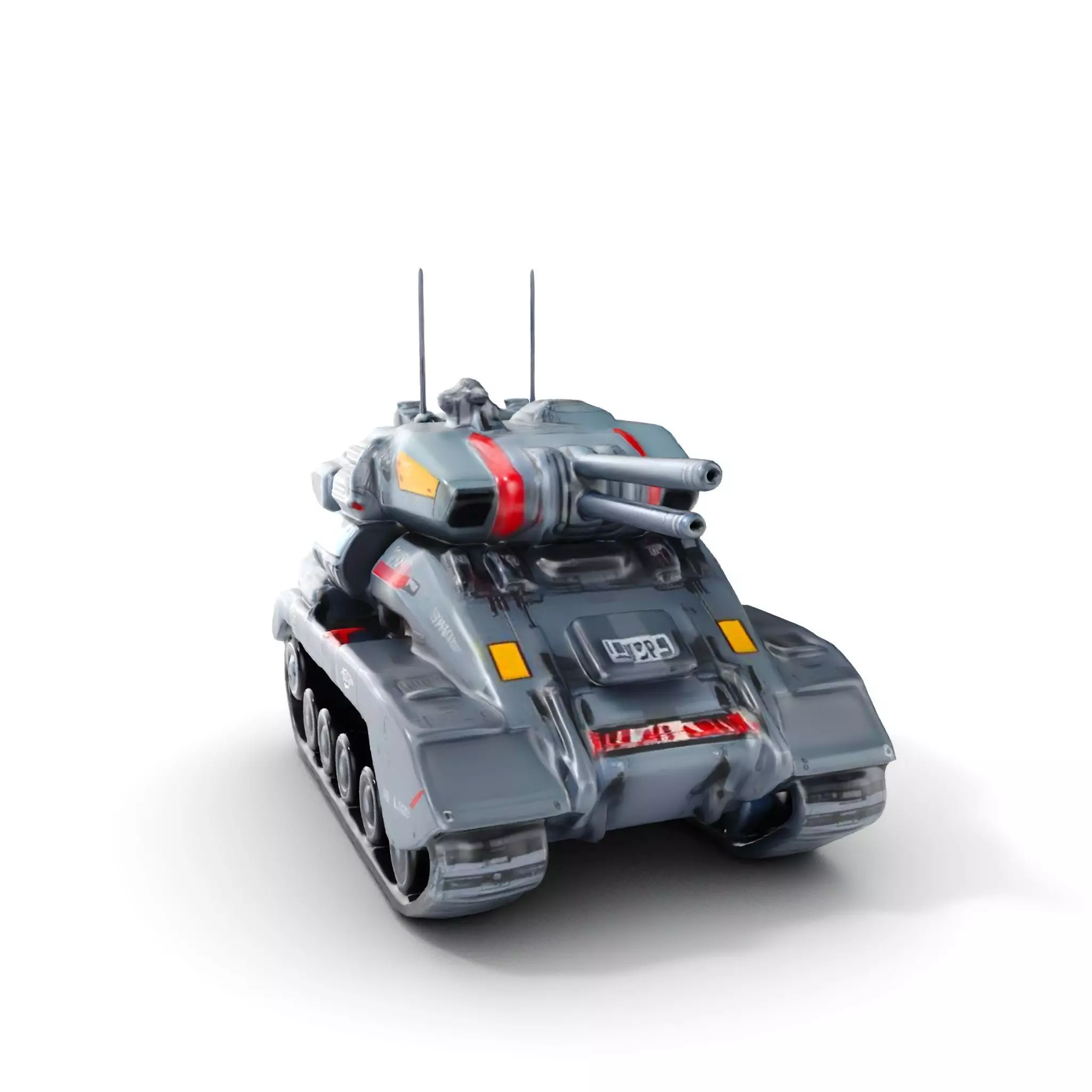 Futuristic Tank Model Pack with HighDetail Design Low-poly 3D model_0