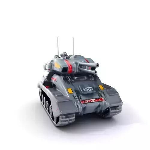 Futuristic Tank Model Pack with HighDetail Design Low-poly 3D model