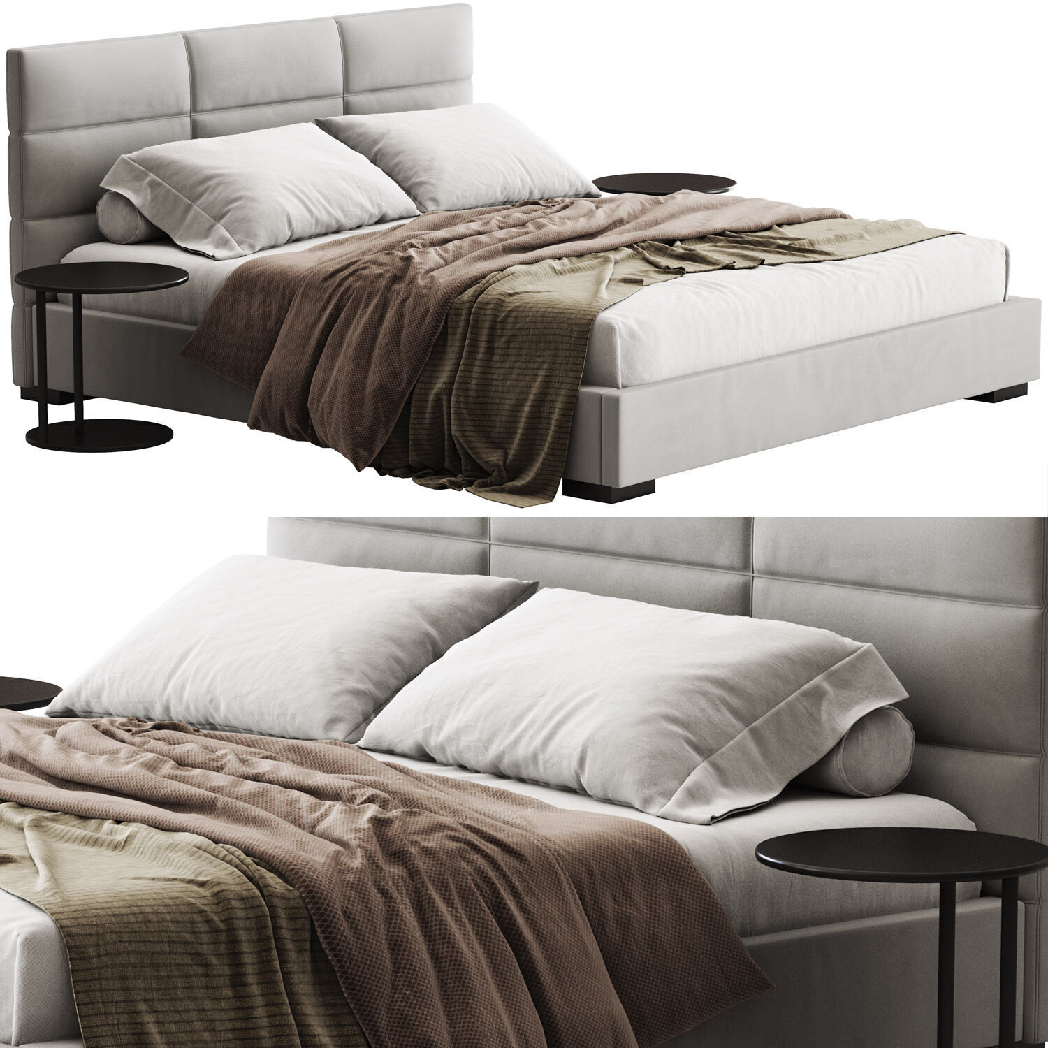 Restoration Hardware Modena Bed 3D model_1