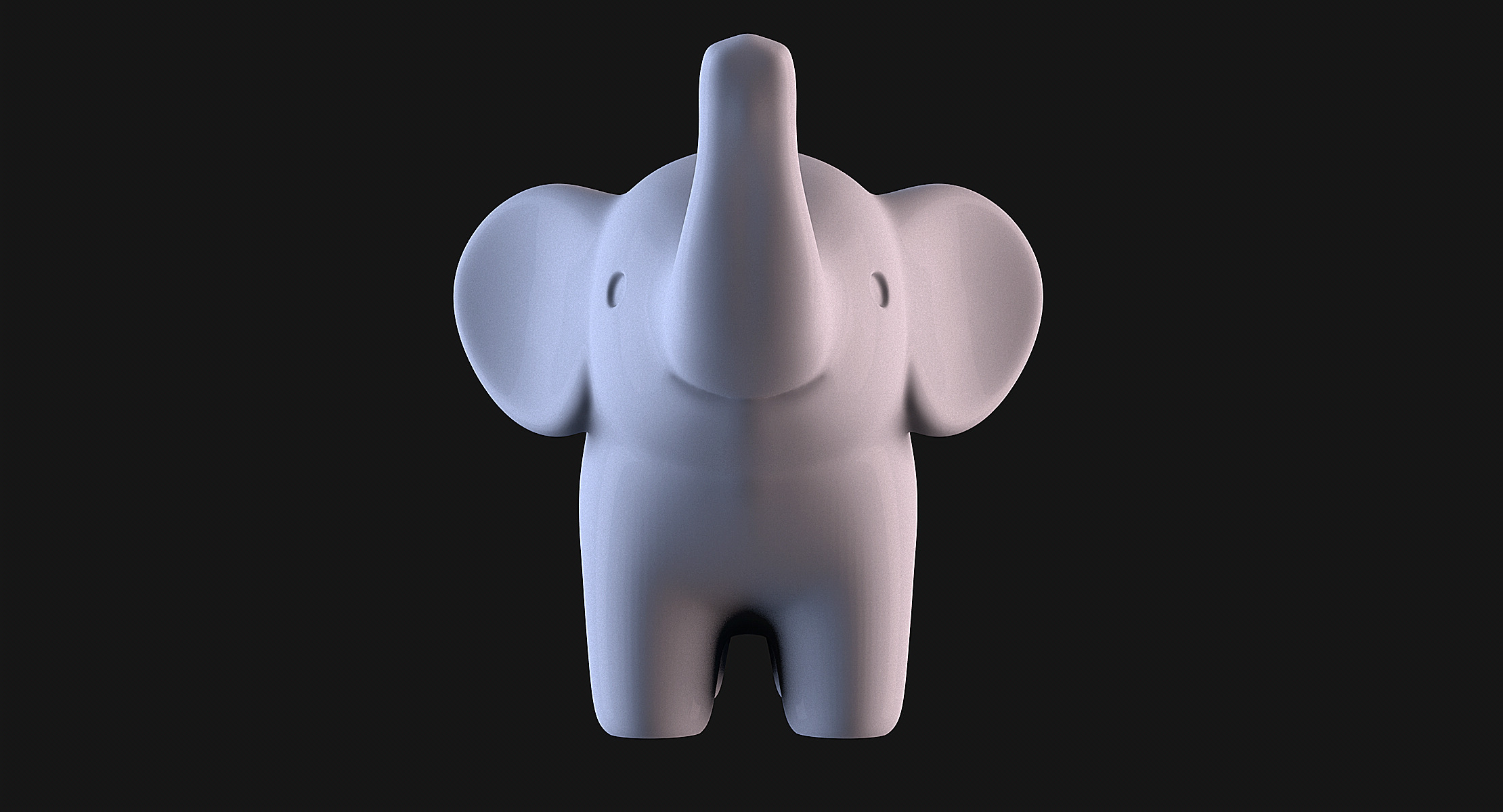 Elephant Baby 3D print model_3