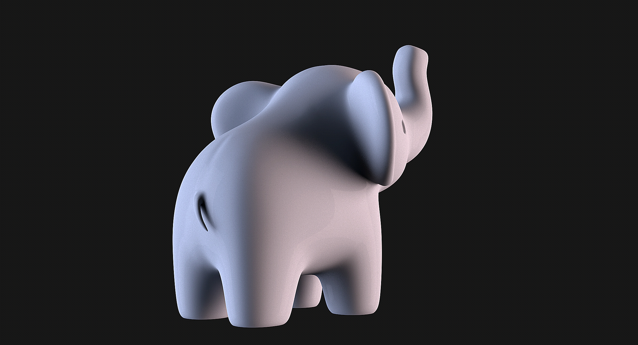 Elephant Baby 3D print model_6