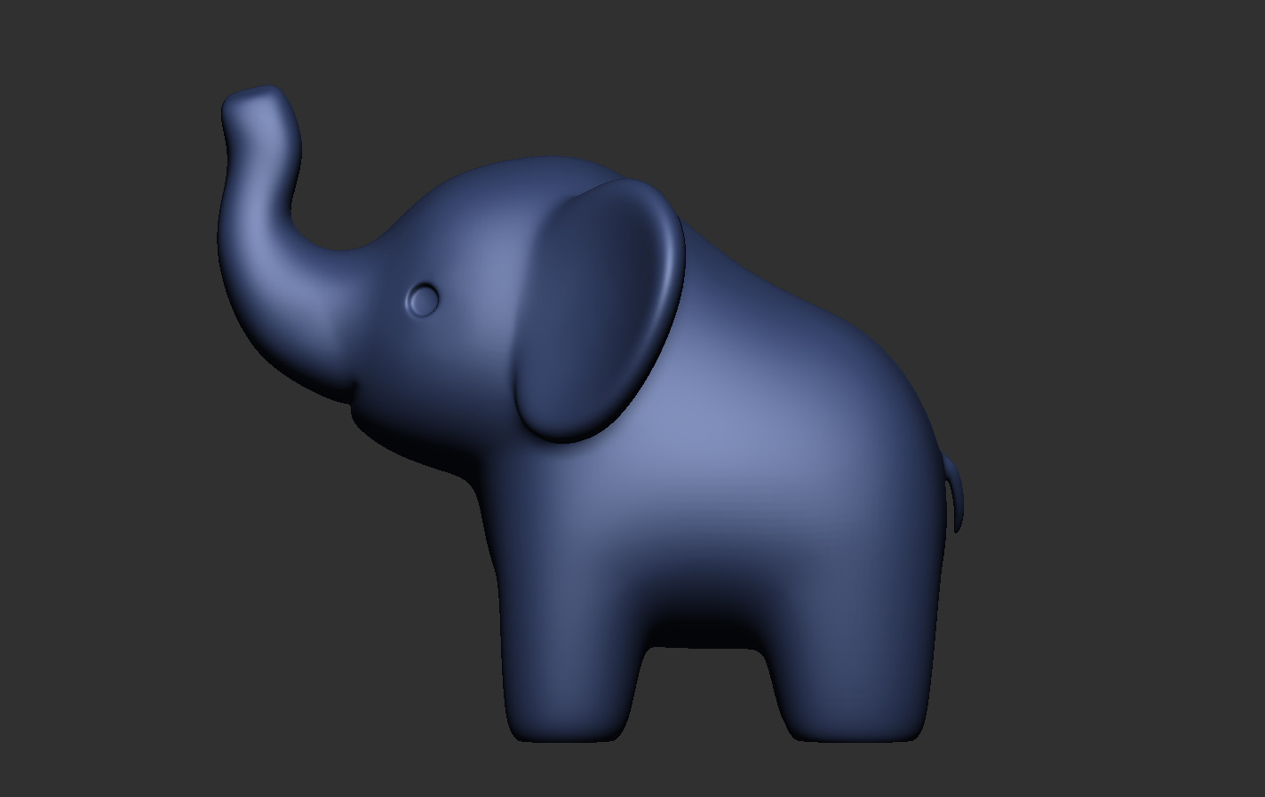 Elephant Baby 3D print model_16