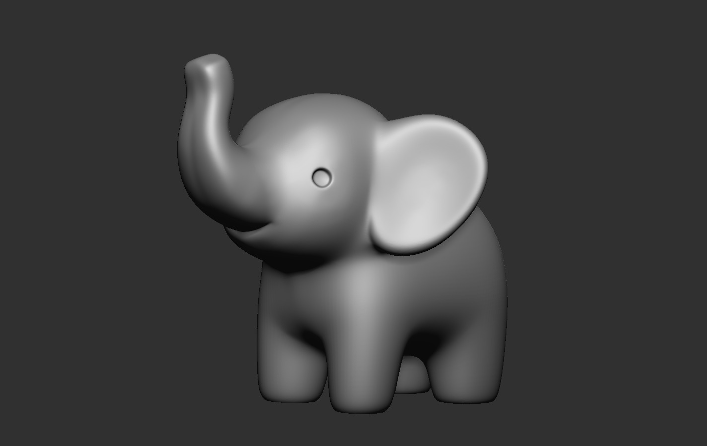 Elephant Baby 3D print model_10