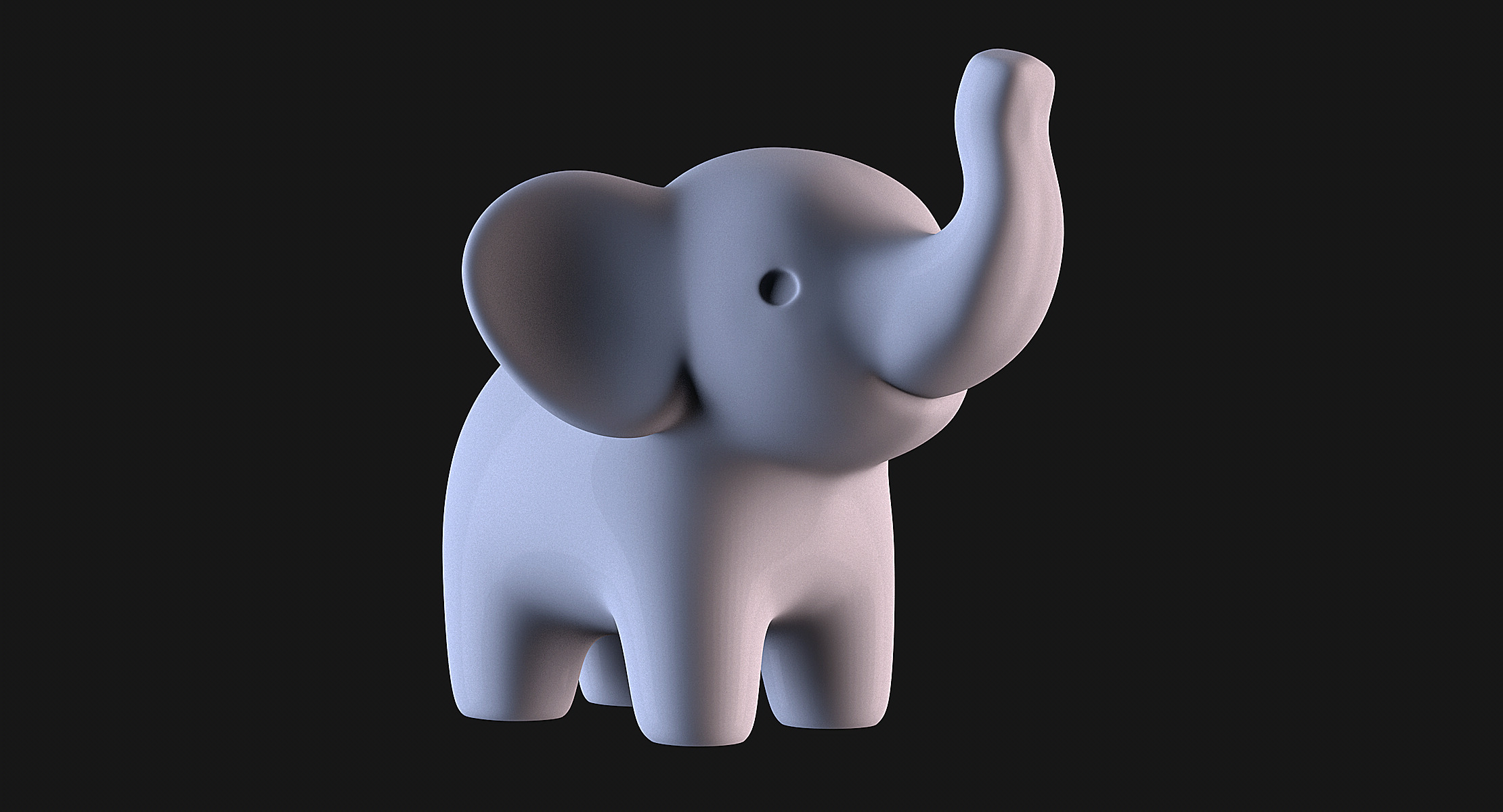 Elephant Baby 3D print model_4