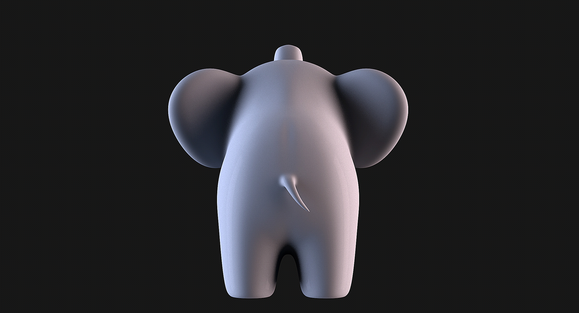 Elephant Baby 3D print model_7